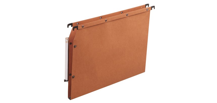 Dossier suspendu l'oblique azv ultimate kraft 240g armoire entraxe 330mm h275mm fond 15 porte-étiquette boîte 25 unités