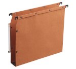 Dossier suspendu l'oblique azv ultimate kraft 240g armoire entraxe 330mm h275mm fond 50 porte-étiquette boîte 25 unités