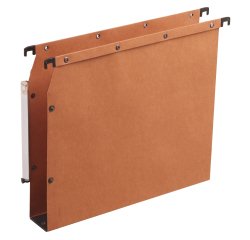 Dossier suspendu l'oblique azv ultimate kraft 240g armoire entraxe 330mm h275mm fond 50 porte-étiquette boîte 25 unités