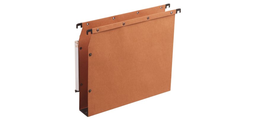Dossier suspendu l'oblique azv ultimate kraft 240g armoire entraxe 330mm h275mm fond 50 porte-étiquette boîte 25 unités