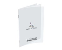 Cahier dessin oxford couverture polypropylène transparent a4+ 24x32cm 48 pages papier dessin uni