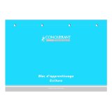 Bloc ecriture Conquerant classique endosse 4 trous 210x297 paysage 160p 90g dl3/10 aqua