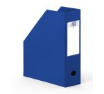 Porte-revues Oxford a4 dos 10cm couverture carte rigide recouverte de pvc bleu foncé