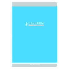 Cahier de devoirs, agrafé, 21x29,7 cm, 48p, 90g, Seyès, couverture carte assortis 4 couleurs