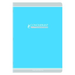 Cahier de devoirs, agrafé, 21x29,7 cm, 48p, 90g, Seyès, couverture carte assortis 4 couleurs