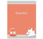 Cahier travaux pratiques conquerant agrafe couverture  carte 17x22cm 32 pages unies  double ligne 4mm 90g