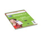 Fiche bristol 210 x 148 mm quadrillée 5 x 5 perforée couleurs assorties Oxford Révision 2.0 - Sachet de 32