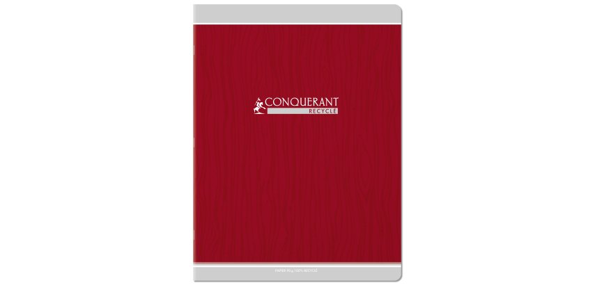 Cahier conquerant classique agrafe 240x320 48 pages 90g   seyes recycle