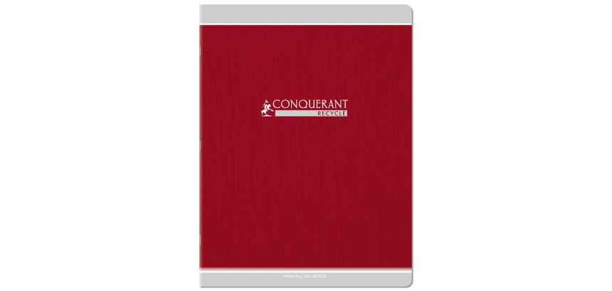 Cahier conquerant classique agrafe 240x320 48 pages 90g   seyes recycle