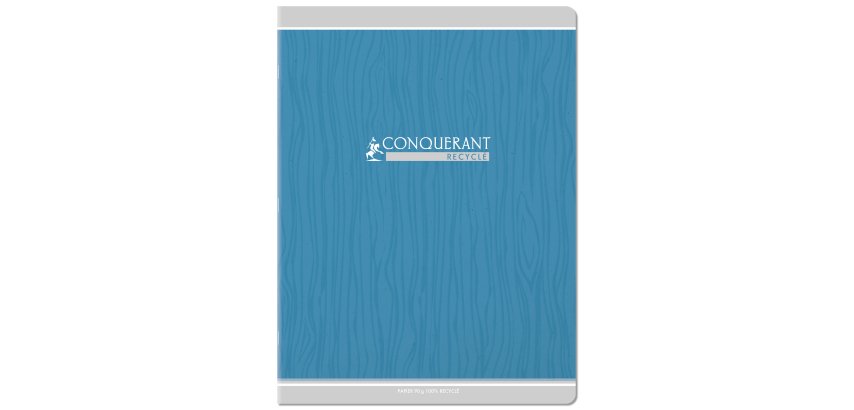 Cahier conquerant classique agrafe 240x320 96 pages 90g   seyes recycle
