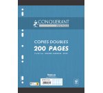 Copies doubles conquerant 7 perforees 210x297 film 200p   90g seyes recycle