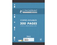 Copies doubles conquerant 7 perforees 210x297 film 200p   90g seyes recycle