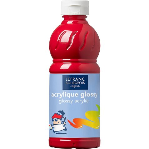 Flacon de 500ml gouache Glossy Rouge primaire Magenta