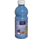 Peinture acrylique lefranc bourgeois glossy fluide brillante indélébile multi-supports turquoise flacon 500ml