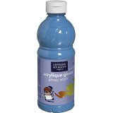 Peinture acrylique Glossy 500ml Bleu turquoise