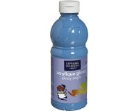Peinture acrylique lefranc bourgeois glossy fluide brillante indélébile multi-supports turquoise flacon 500ml