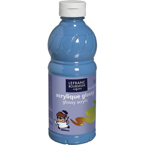 Peinture acrylique Glossy 500ml Bleu turquoise