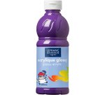 Peinture acrylique lefranc bourgeois glossy fluide brillante indélébile multi-supports violet flacon 500ml