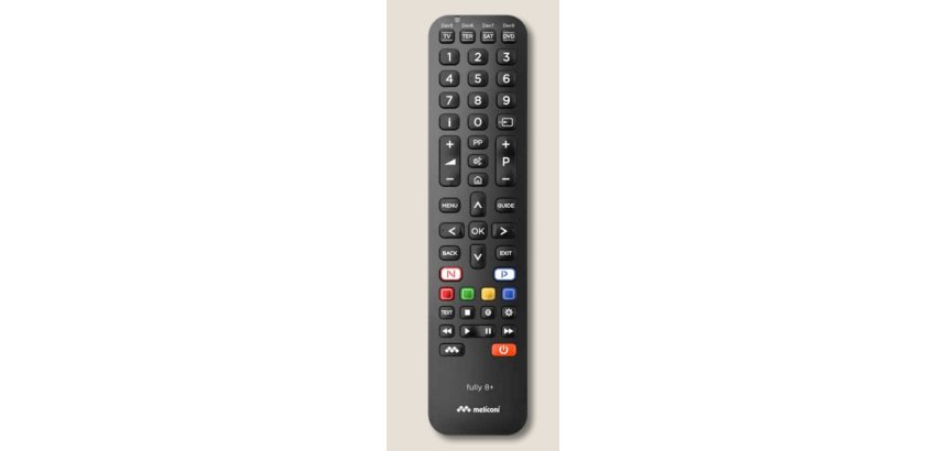 Meliconi Fully 8+ telecomando IR Wireless Universale Pulsanti