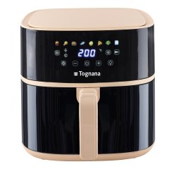 Tognana Porcellane D2DFA05IRCH fryer Single 8 L Stand-alone 2000 W Hot air fryer Black, Champagne