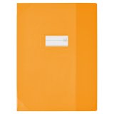 Protège-cahier 21x29,7cm Strong Line cristal 15/100° + renforcés (30/100°). Coloris orange