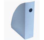 Porte-revues exacompta mag-cube bee blue plastique   recycle a4+ oeillet de        prehension coloris bleu clair