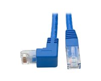 Tripp Lite N204-003-BL-DN Cable Ethernet (UTP) Patch Moldeado Cat6 Gigabit en Ángulo hacia Abajo (RJ45 en Ángulo Recto hacia Abajo M a RJ45 M), Azul, 0.91 m [3 pies]