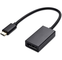 DLH Adaptateur USB-C male vers DisplayPort (DP) femelle - longueur 21cm - 4K/60Hz - noir