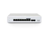 Cisco Meraki MS130-8X commutateur réseau Géré 2.5G Ethernet (100/1000/2500) Connexion Ethernet, supportant l'alimentation via ce port (PoE) 1U Aluminium