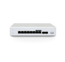 Cisco Meraki MS130-8X commutateur réseau Géré 2.5G Ethernet (100/1000/2500) Connexion Ethernet, supportant l'alimentation via ce port (PoE) 1U Aluminium