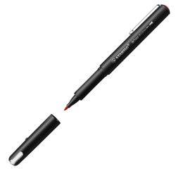 Stylo-feutre stabilo driver pointe moyenne trait 0,8mm    encre rouge