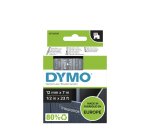 DYMO Ruban d'étiquette D1 blanc/transparent,