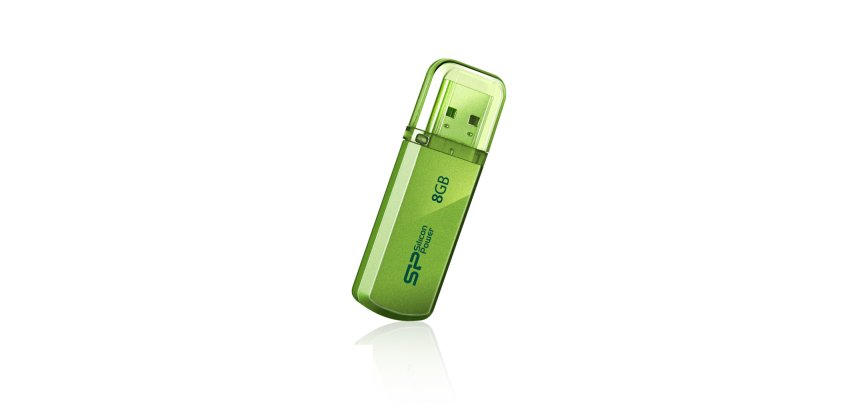 Silicon Power 8GB Helios 101 lecteur USB flash 8 Go USB Type-A 2.0 Vert
