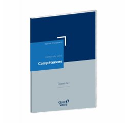 Carnet de bord quovadis special enseignants           competences suivi individuel  40 eleves 210x290mm 90gr