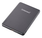 Intenso MW5000 Magnetic Power Bank 5000 mAh – MagSafe Compatible, 15W Wireless Charging, 20W USB-C PD, Slim & Compact – Tested in Germany – Gray