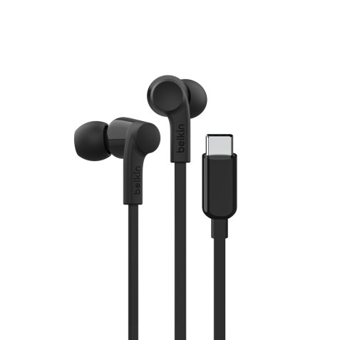 Belkin SoundForm Casque Avec fil Ecouteurs Musique/Quotidien USB Type-C Noir