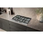 SIEMENS Plaque gaz EC7A5SI90, iQ500, 5 foyers, 75 cm, StepFlame