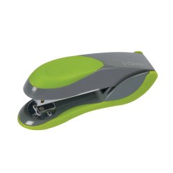 Agrafeuse q-connect plastique 40x55x135mm 30 feuilles agrafes 24/6 et 26/6 coloris ve     rt/gris