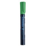 Marqueur permanent MAXX 233, corps en aluminium, pointe biseautée, encre Verte à faible odeur