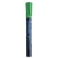 Marqueur permanent MAXX 233, corps en aluminium, pointe biseautée, encre Verte à faible odeur
