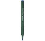 Stylo fibre schneider topwriter 157 pointe large    trait 0,8mm cap-off longue durée couleur bleue