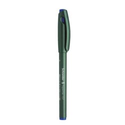 Stylo fibre schneider topwriter 157 pointe large    trait 0,8mm cap-off longue durée couleur bleue