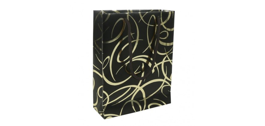Sac cadeau "Premium Max&moi" 17 x 6 x 22 cm - Or