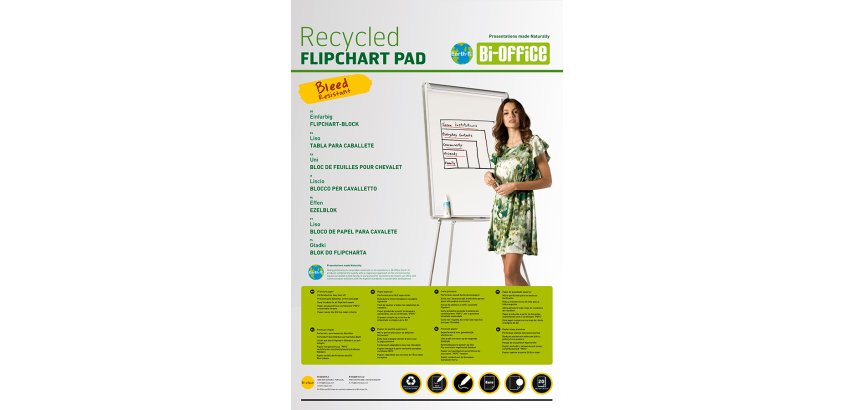 Bi-Office FL0325003 flip chart Freestanding Paper White