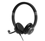 Port Designs 912001 casque Avec fil Arceau Bureau/Centre d'appels USB Type-C / USB Type-A Noir