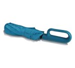 Muitomas UMBRHOOKBL umbrella Blue Fiberglass Polyester Compact Rain umbrella