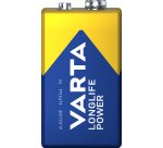 Varta Longlife Power, Batteria Alcalina, 9V, E-Block, 6LP3146