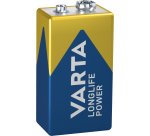 Varta Longlife Power, Batteria Alcalina, 9V, E-Block, 6LP3146