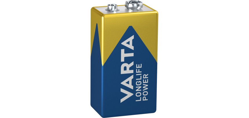 Varta Longlife Power, Batteria Alcalina, 9V, E-Block, 6LP3146