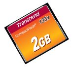 Transcend TS2GCF133 mémoire flash 2 Go CompactFlash MLC